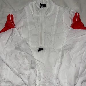 White Nike windbreaker